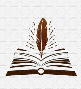 Offenes Buch und Feder
